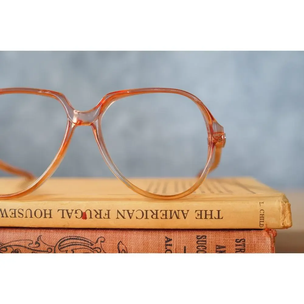 Vintage 1970s Eyeglasses Grandma Chic Boho Festival NOS Jackie O France 55-15